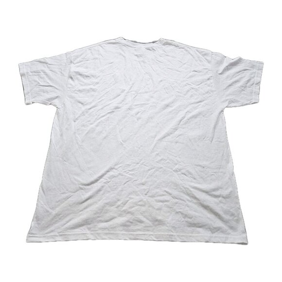 Hanes T Shirt Men XL White Cotton Crewneck SS Graphic Front Print St Thomas USVI - Picture 2 of 12